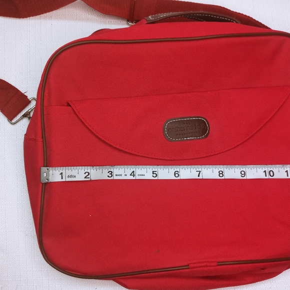 Catherine Kelley hand bags lot of three different sizes travel red - Picture 3 of 15